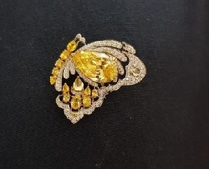 925 sterling silver butterfly brooch
