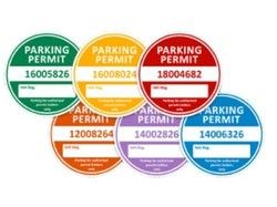 Chromo paper Parking Sticker