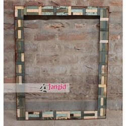 Rectangular Polished Wooden Mirror Frame, For Home, Hotel, Size : Multisize