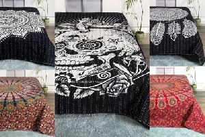 Cotton Indian Ombre Mandala Kantha Quilt