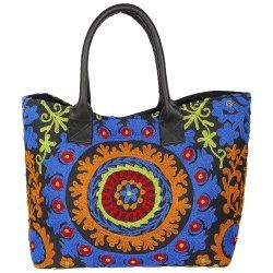 Embroidered Cotton Handbag
