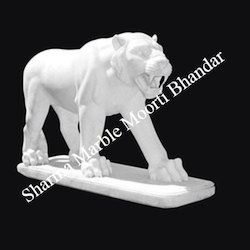 White Lion Sculpture 