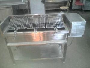 Electric Grey Barbecue Grill