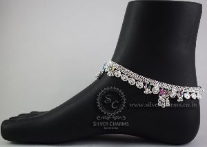 Salem silver anklets