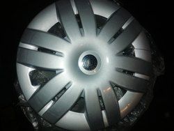 Silver Plastic Wheel Cover