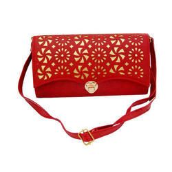 Female Red Shoulder Side Bag