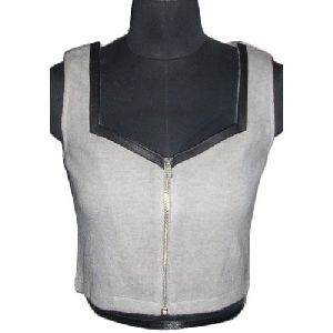 Ladies Wool and Goat Leather Camisole