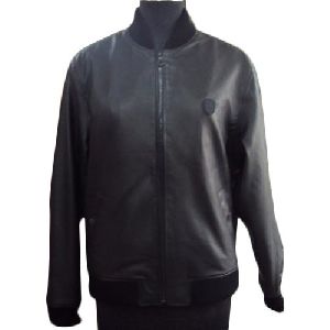 Mens Plain Leather Jacket