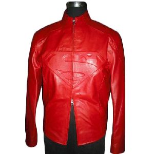 Mens Red Leather Jacket