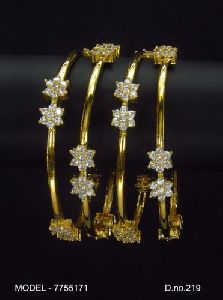 Brass American Diamond Bangles