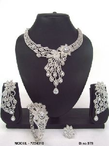 Wedding American Diamond Jewellery Set