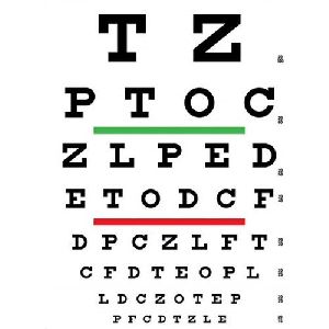 Optometric Eye Chart
