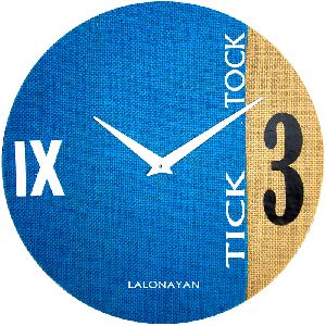 JUTE WALL CLOCK