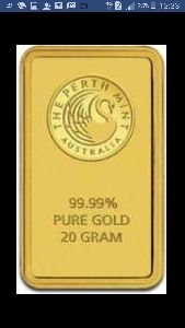 Gold troy ounce 20 grams