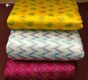 Ikkat New Silk Fabric