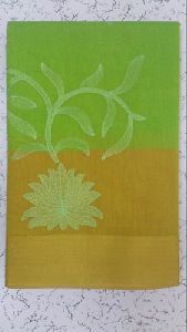 Silk Cotton Embroidered Saree