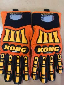 Full Finger Impact Resistance Gloves, Size : Large