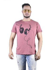 Mens Headphone Printed T-Shirt