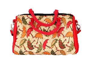 dino art silk waterproof handcraft handbag