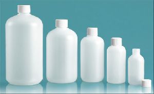 White HDPE Plastic Bottle