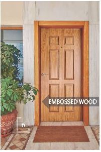 Embossed Wood Finish Door