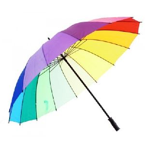 Bright Rainbow Golf Umbrella