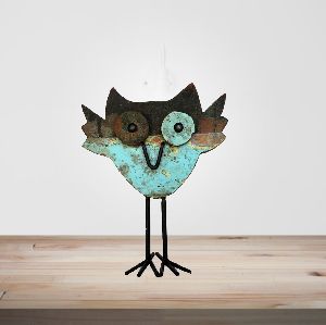 Reclaimed Owl Statue