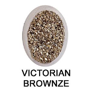 Victorian Bronze Window Druzy Gemstone