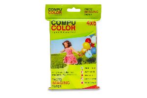 COMPU COLOR Glossy Photo Imaging Paper 265 GSM (4x6 inches) 100 sheets