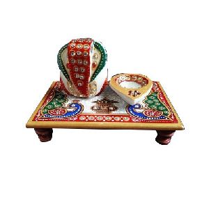 Decorative Marble Ganpati Chowki