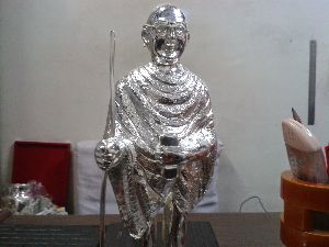Silver Gandhi Ji Idol