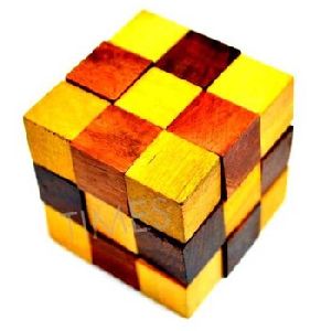 Wooden Puzzle SNAKE CUBE