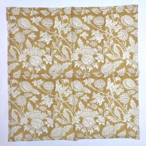 Cotton Napkin Amarnath Beige Hand Block Printed