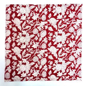 Cotton Napkin Amarnath Red Hand Block Printed