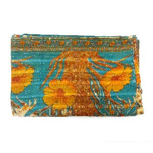 Vintage Kantha Quilted Throw