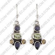 Ethnic Piece Of 925 Sterling Silver earing
