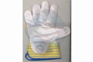 Pure Chrome Canvas Leather Hand Glove