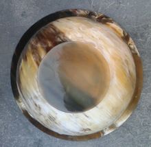 custom made natural horn bowls