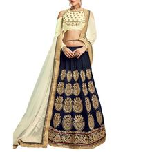 Navy blue Lehenga Choli.