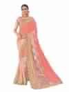Indian Women Pink Color Georgette Saree