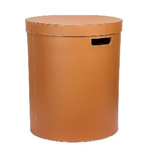 Laundry Hamper Leather Storage Box