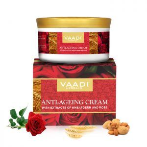 Anti Ageing Cream with extracts of Almonds, Wheatgerm and Rose