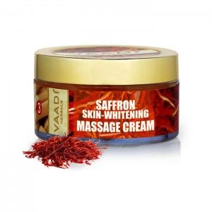 Saffron Skin-Whitening Massage Cream Basil Oil and Shea Butter