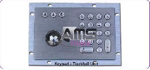 Metal Numeric Keypad with Integrated Trackball