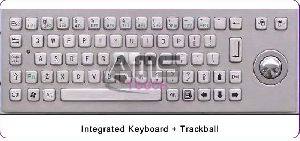 Steel Keyboard with trackball