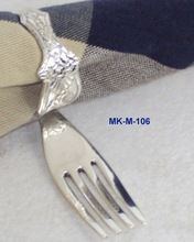 Brass Fork Wedding Napkin Ring