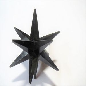 Black tourmaline LARGE 3 inches 12 point Merkaba gemstone Star