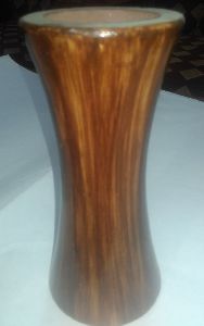 Brown Wooden Flower Pot