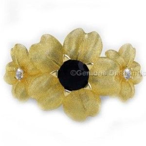 Diamond Flower Design Engagement Ring