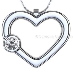 Pretty diamond heart pendant
